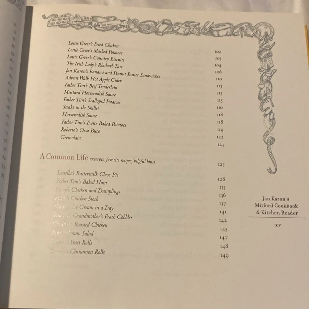 Mitford Cookbook and Kitchen Reader - Hardcover - Jan Karon - Recipes - YUM